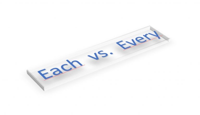 Diferencia entre EACH y EVERY